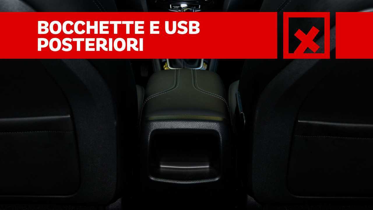Contro - Bocchette e USB posteriori