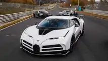 Bugatti Centodieci et Bugatti Chiron Super Sport 300+ au Nordschleife