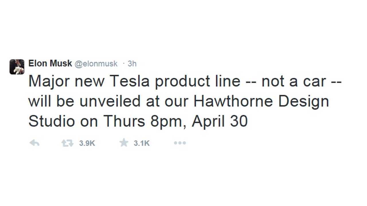New Major Non-Car Product To Debut In April From Tesla