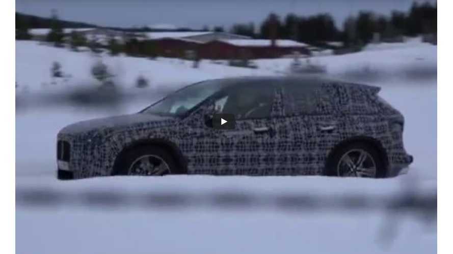 BMW iNext Production SUV Spied Playing In The Snow