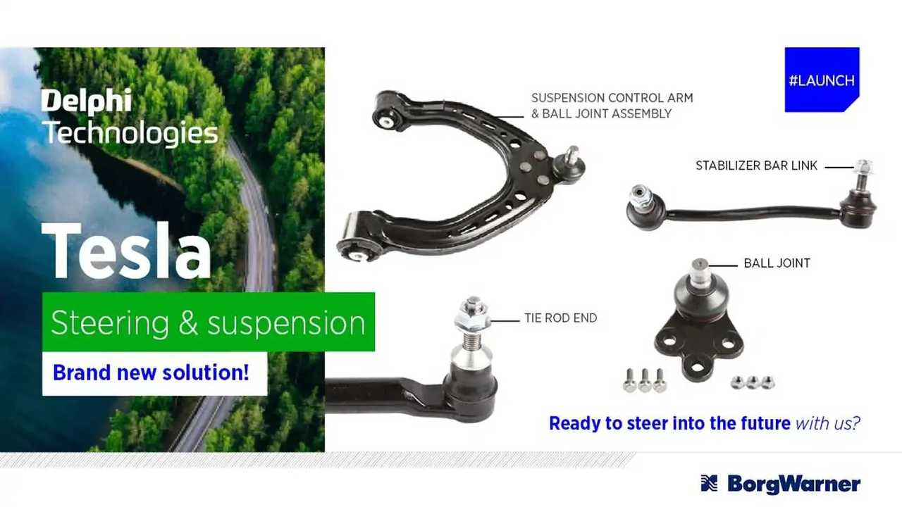Delphi Releases Steering And Suspension Parts For Tesla Model S