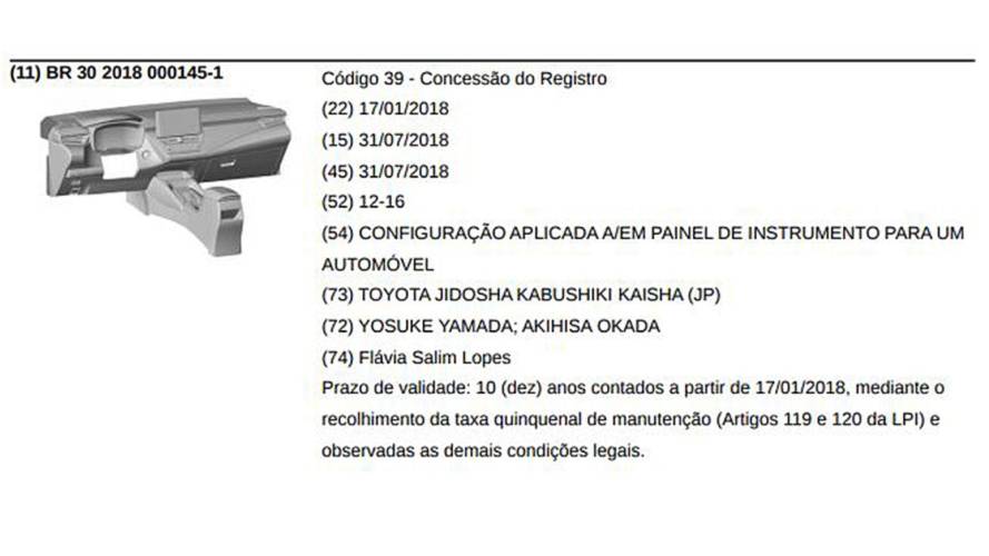 Toyota Corolla - INPI