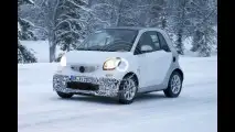 Nuove smart Brabus fortwo e forfour, foto spia