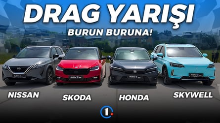 Honda Civic, Skoda Fabia, Nissan Qashqai, Skywell ET5 | Drag Yarışı