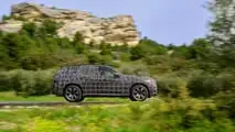 2025 BMW X3 camouflaged prototype