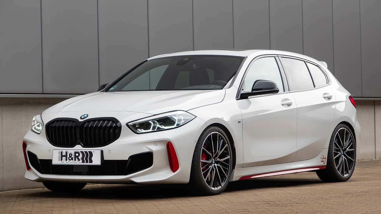 1er F40, Typ F1H, 128ti, 2WD, ohne adaptive Dämpfer - H&R Gewindefahrwerk - Front