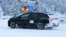 Photo d'espionnage de la Volkswagen ID.7 Tourer 2024