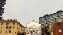 La fresque murale purificatrice d'air de Volvo à Milan Portanueva