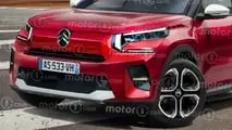 Citroen C3 Aircross (2024), il render di Motor1.com