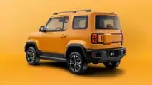 2023 Baojun Yep exterior rear quarter view studio