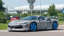 Ferrari SF90 LM, le foto spia