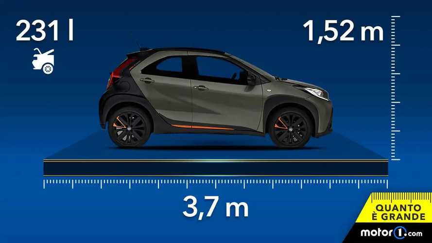 Toyota Aygo X, dimensioni e bagagliaio della piccola giapponese