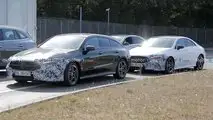 Mercedes-Benz CLA und CLA Shooting Brake als Facelift-Erlkönig erwischt