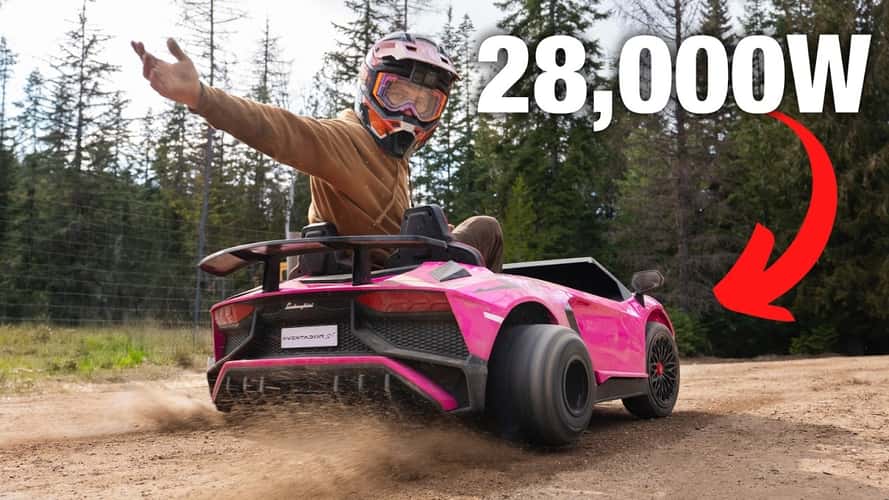 What If You Add EV Motorcycle Boost to a Lamborghini Power Wheels?