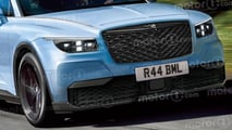 SUV eléctrico de Bentley (2027): render de Motor1.com