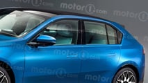 BMW Serie 1 (2028), il render di Motor1.com