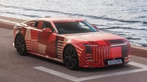 Il prototipo della Jaguar Type 01 su strada a Monaco