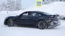 High-performance Porsche Taycan spy photo