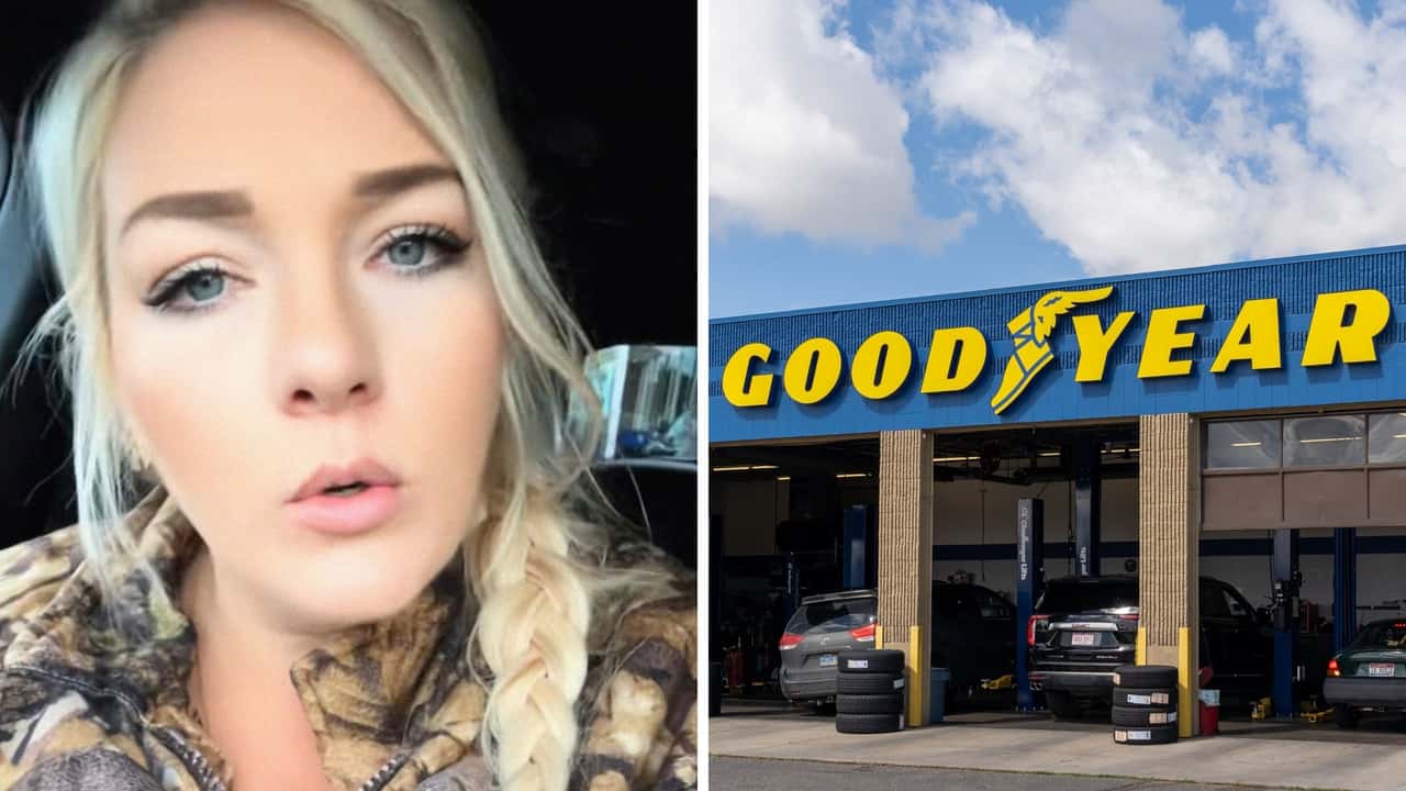 Woman takes her car to Goodyear