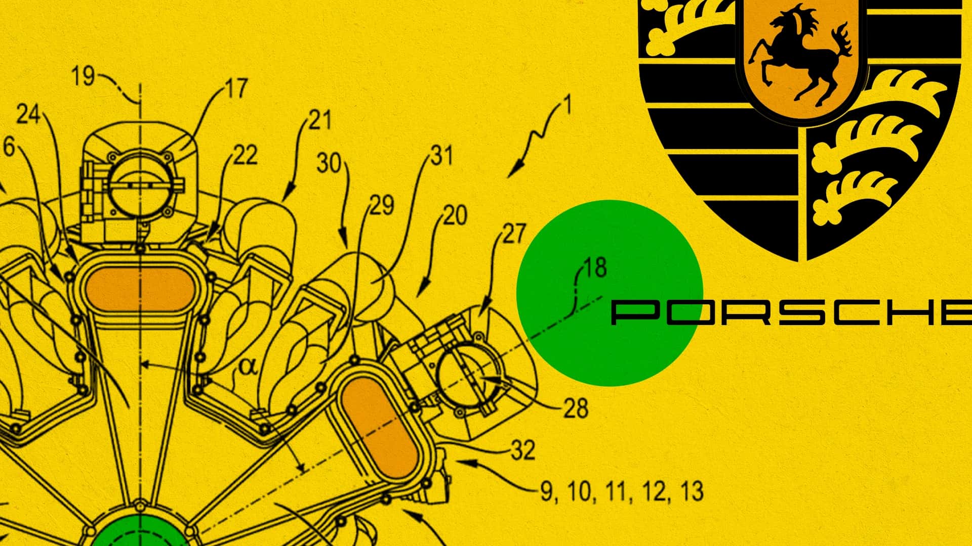 Porsche Baru Saja Mendaftarkan Paten Mesin 18 Silinder yang Mengagumkan.