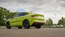 Skoda Enyaq Coupé RS, la prova su strada di Motor1.com