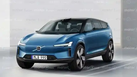 Новый завод Volvo будет производить электрокары на платформе SPA2 Volvo Embla, the rendering of Motor1.com