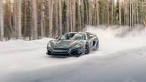 La Rimac Nevera nei test in Svezia