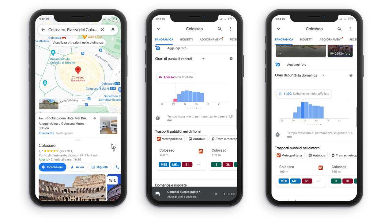 Foto Google Maps aree affollate 1
