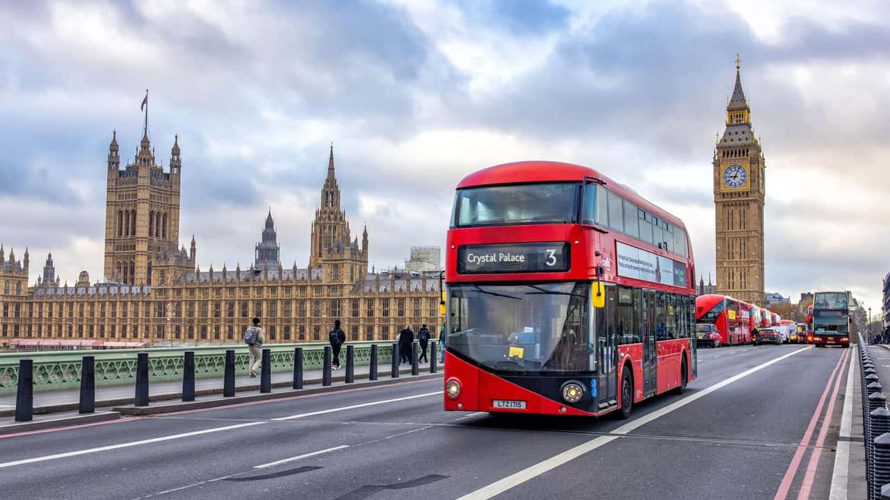 Un bus nel centro di Londra