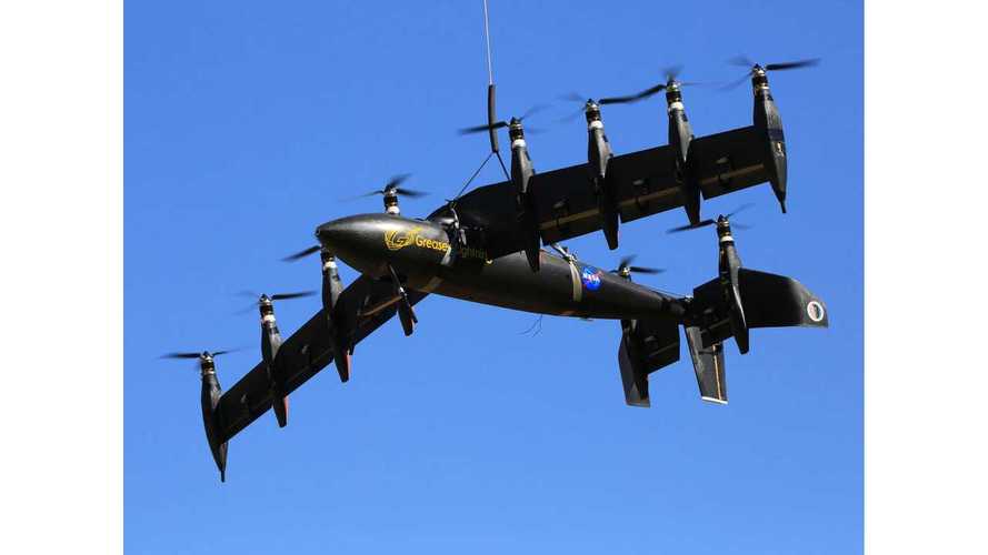 NASA's Greased Lightning GL10 Electric Airplane Completes Transition