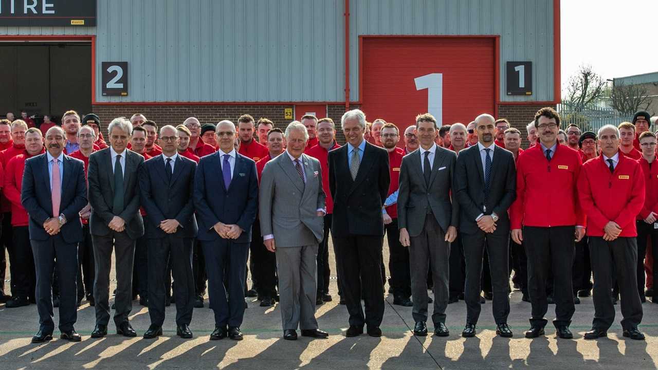 Prince Charles visits Pirelli's Carlisle factory