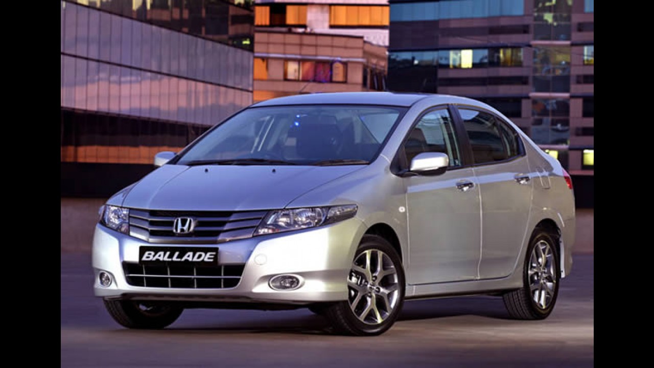 Honda City é lançado na África do Sul como Ballade