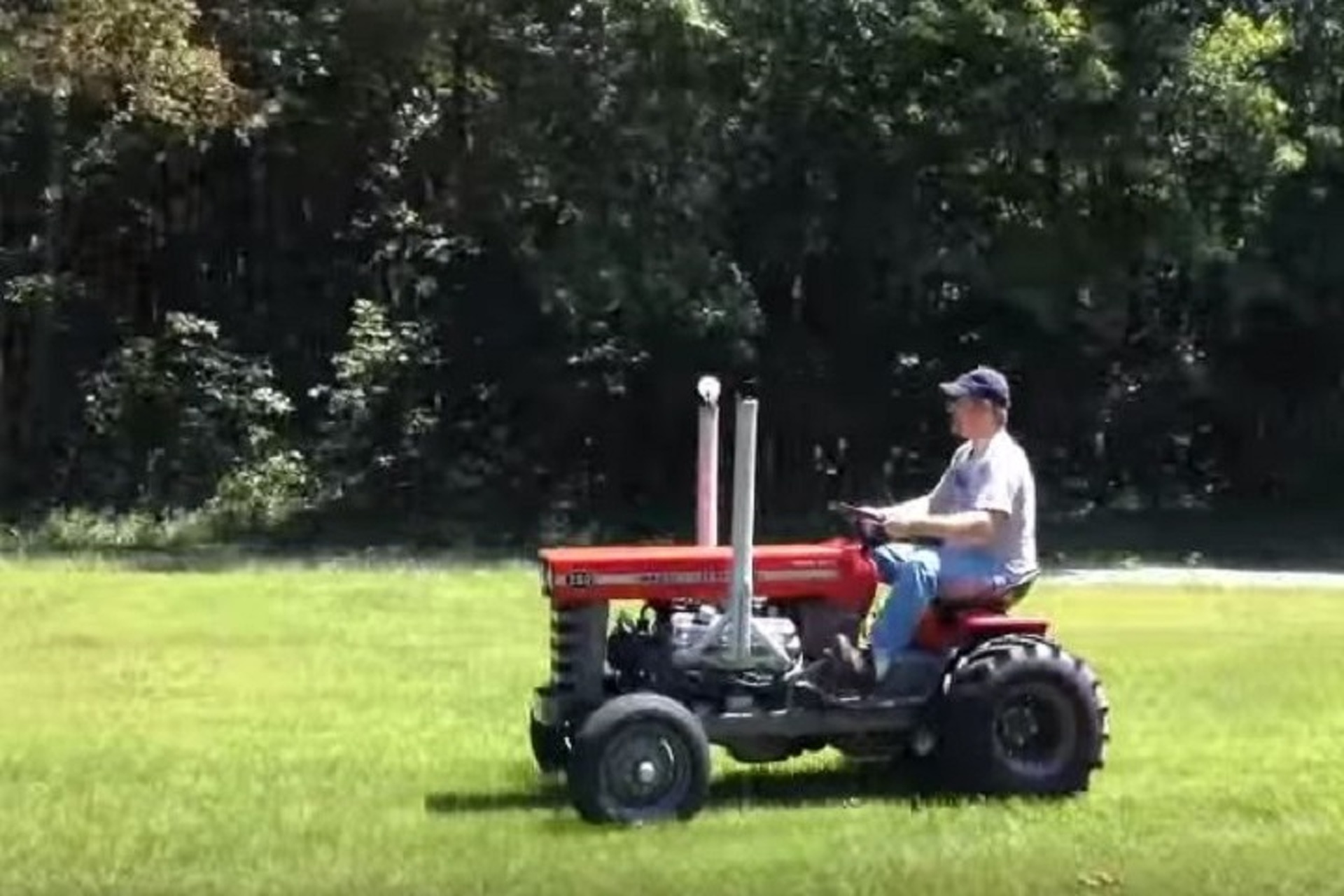 Watch a Tractor With a Chevrolet V8 Tear Things Up