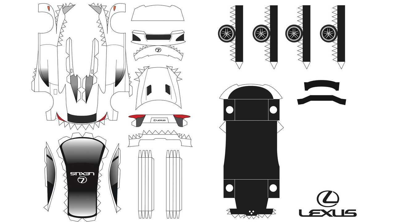 Modello di carta Lexus LFA