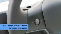 2021 Tesla Model 3 refresh steering wheel metal scroll knobs