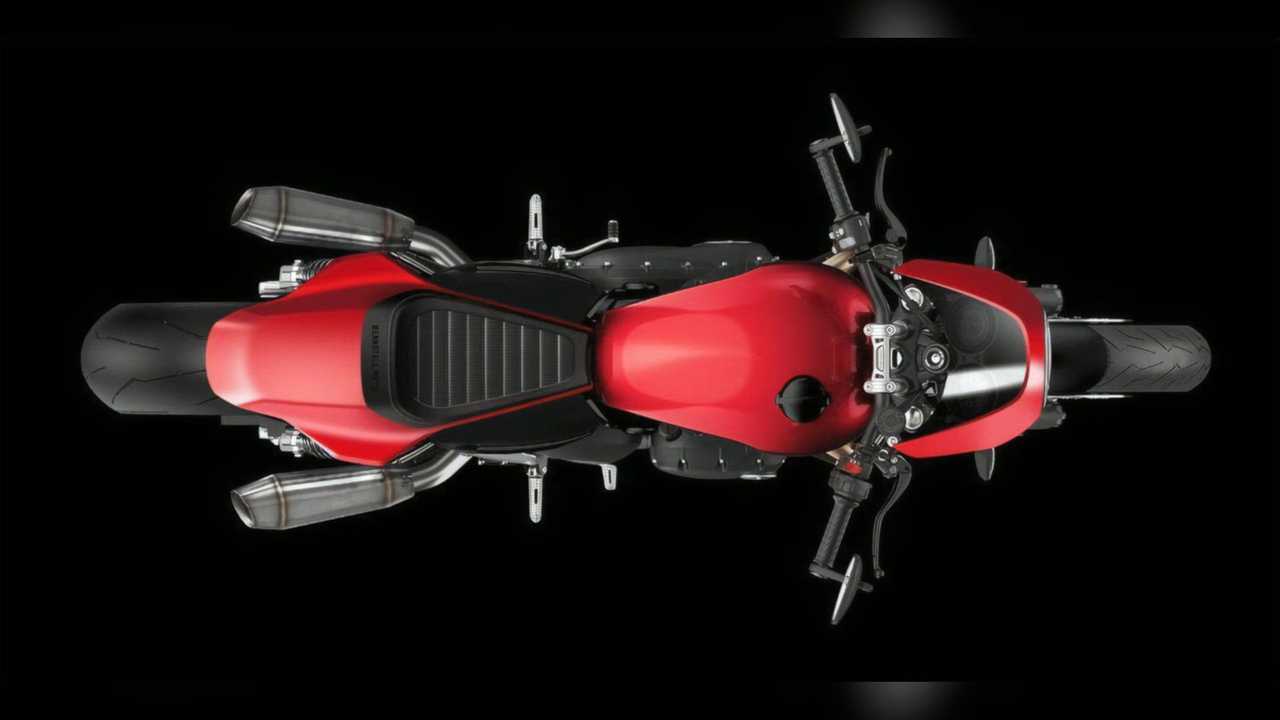 Rennstall Moto Triumph Speed Twin Top View