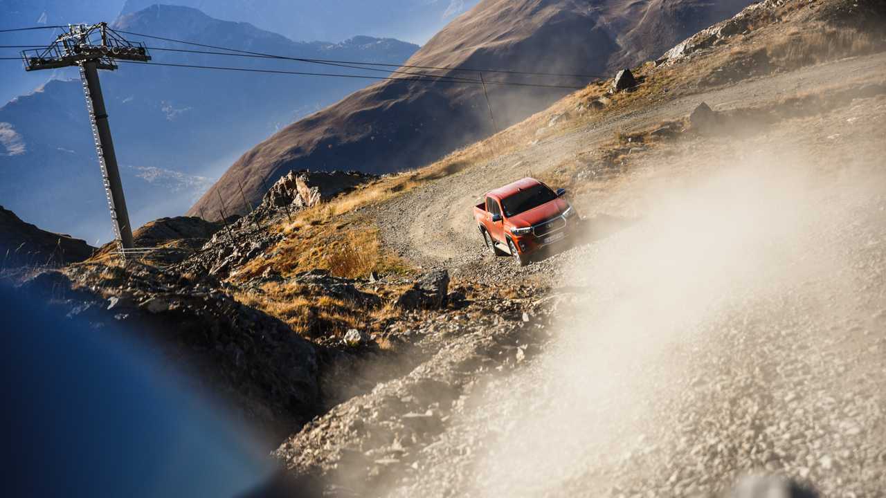 Pick-up dans les Alpes