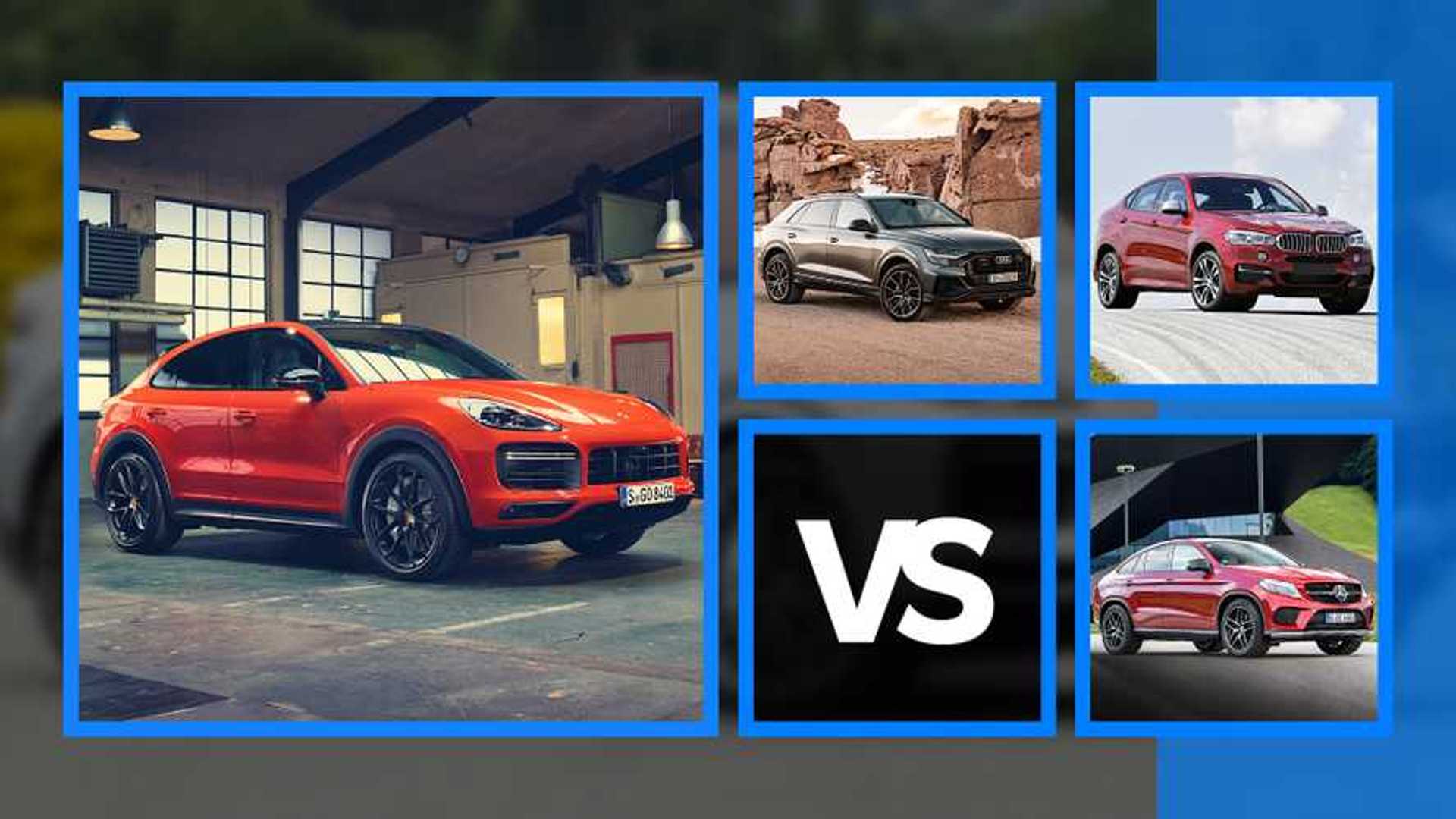 Porsche Cayenne Coupé, la sfida con X6, GLE Coupé e Q8