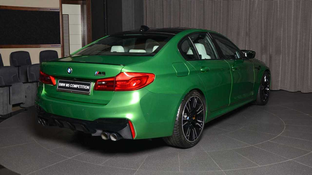 BMW M5 versenyverseny zöld
