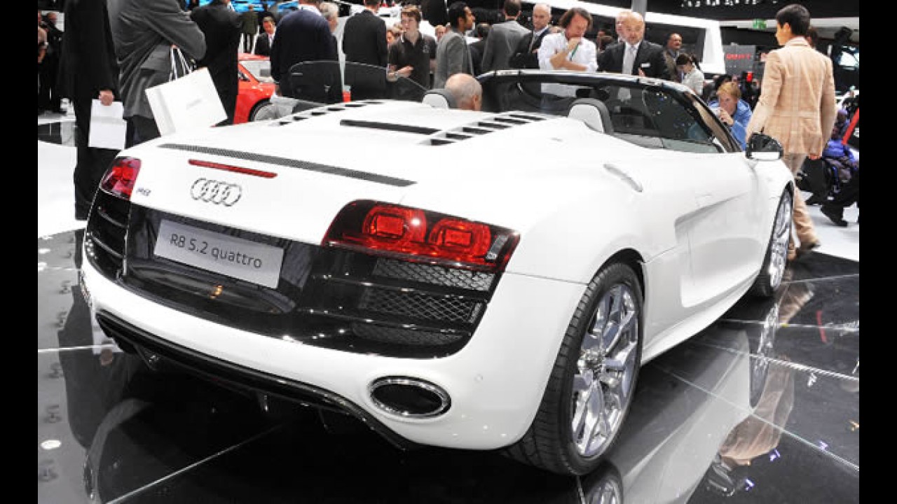 Salão de Frankfurt: Fotos do novo Audi R8 Spyder 5.2 Quattro ao vivo