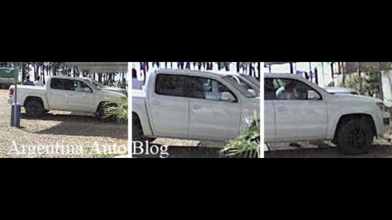 Nova pick-up Volkswagen Amarok é flagrada sem disfarces na Argentina