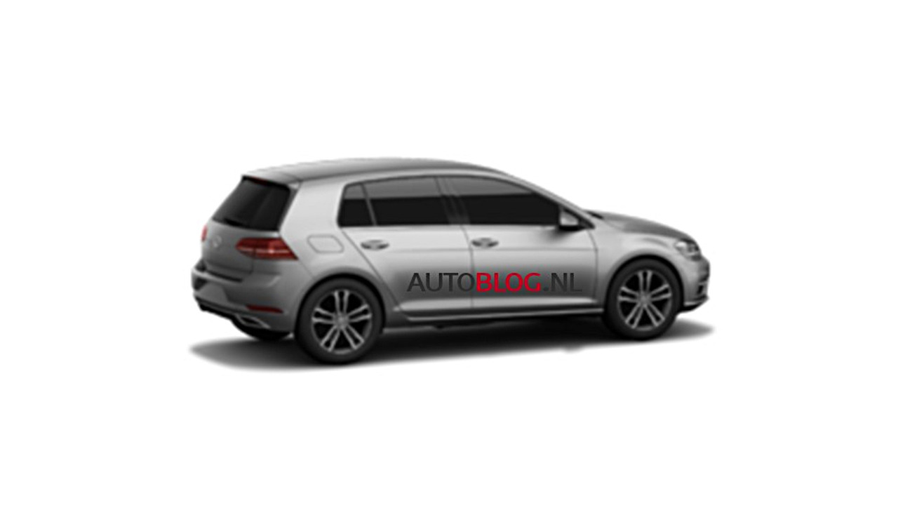 VW Golf 7 facelift leaked photos
