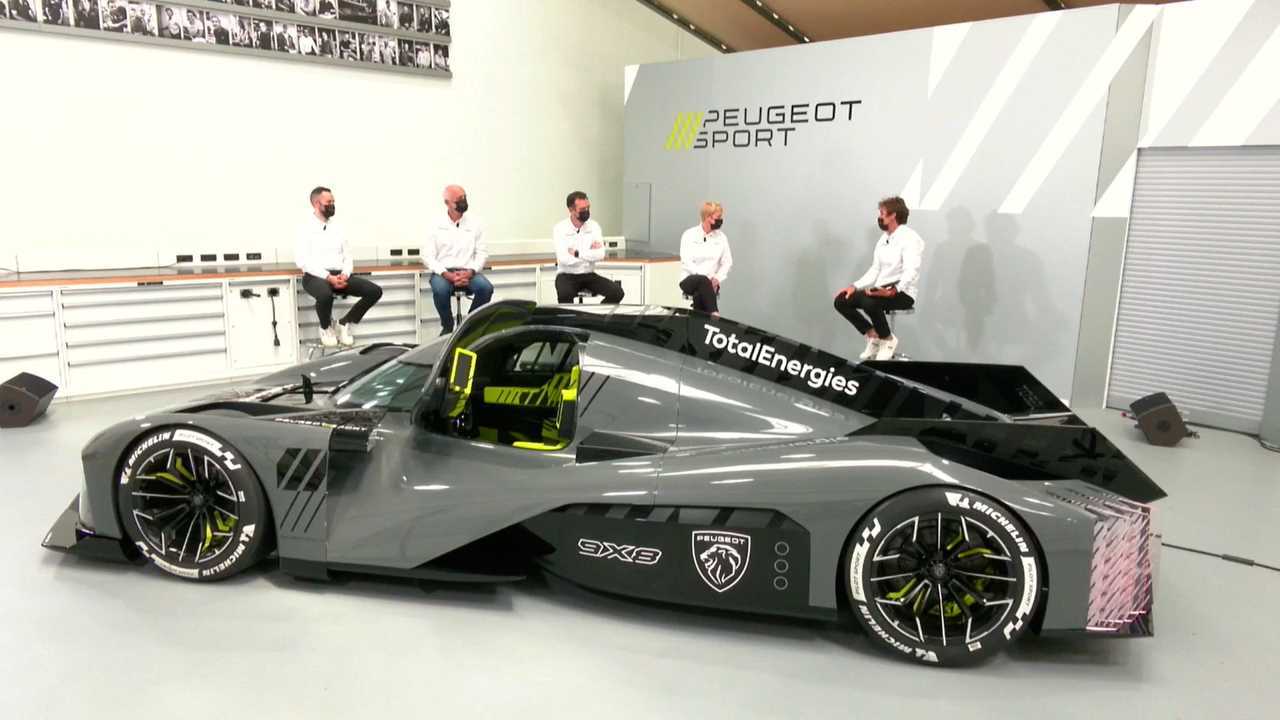Презентация гиперкара Peugeot 9X8 для Ле-Мана и WEC