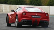 Sebastian Vettel with the Ferrari F12berlinetta