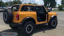 2021 Ford Bronco 2-Door Base with the Sasquatch Package and Cyber Orange paint