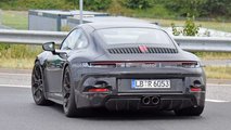 Porsche 911 GT3 Touring package spy shot (rear three-quarter)