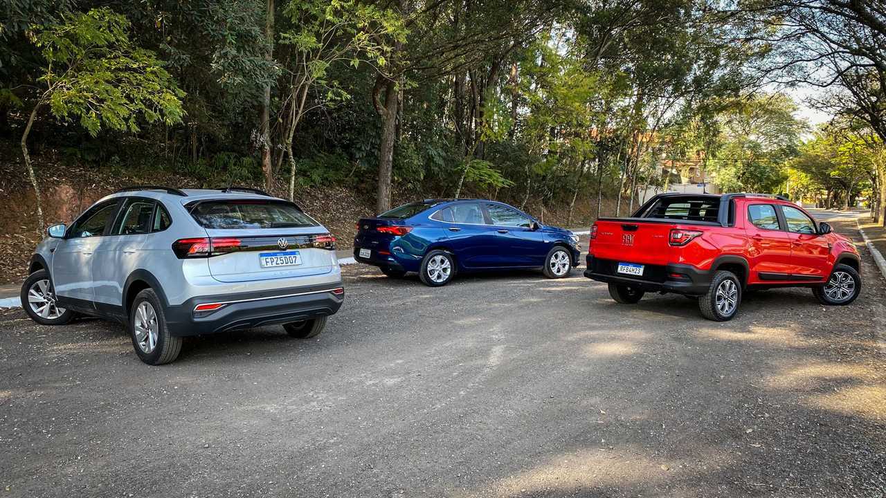 Comparativo: Nivus x Strada x Onix