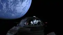 Tesla Roadster Im Weltraum
