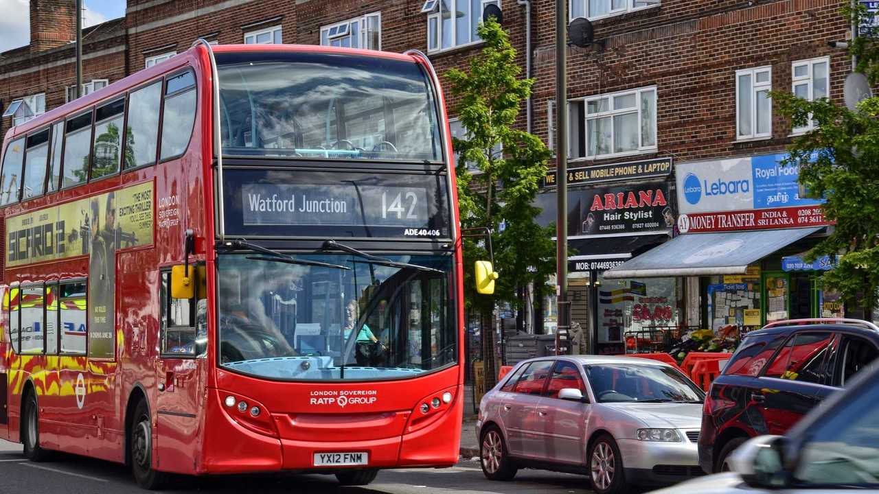 In Colindale London bus line 142 at Watford Junction
