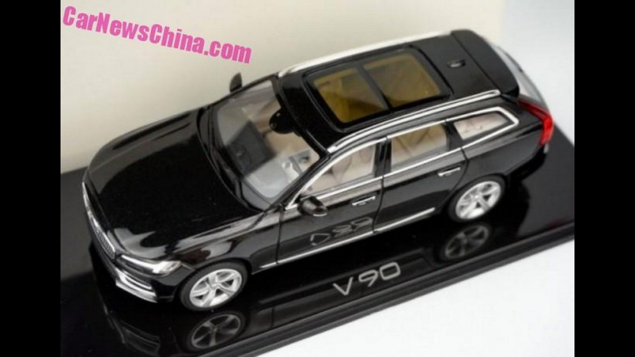 Depois do Volvo S90, inédita perua V90 também aparece em miniatura